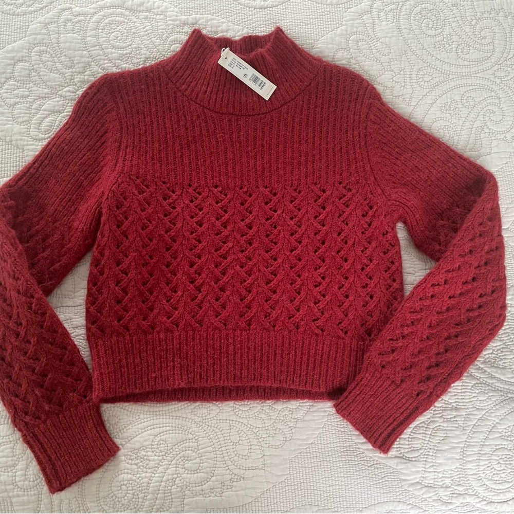 Rebecca Taylor 
Chainette stich turtleneck sweater
New with tags